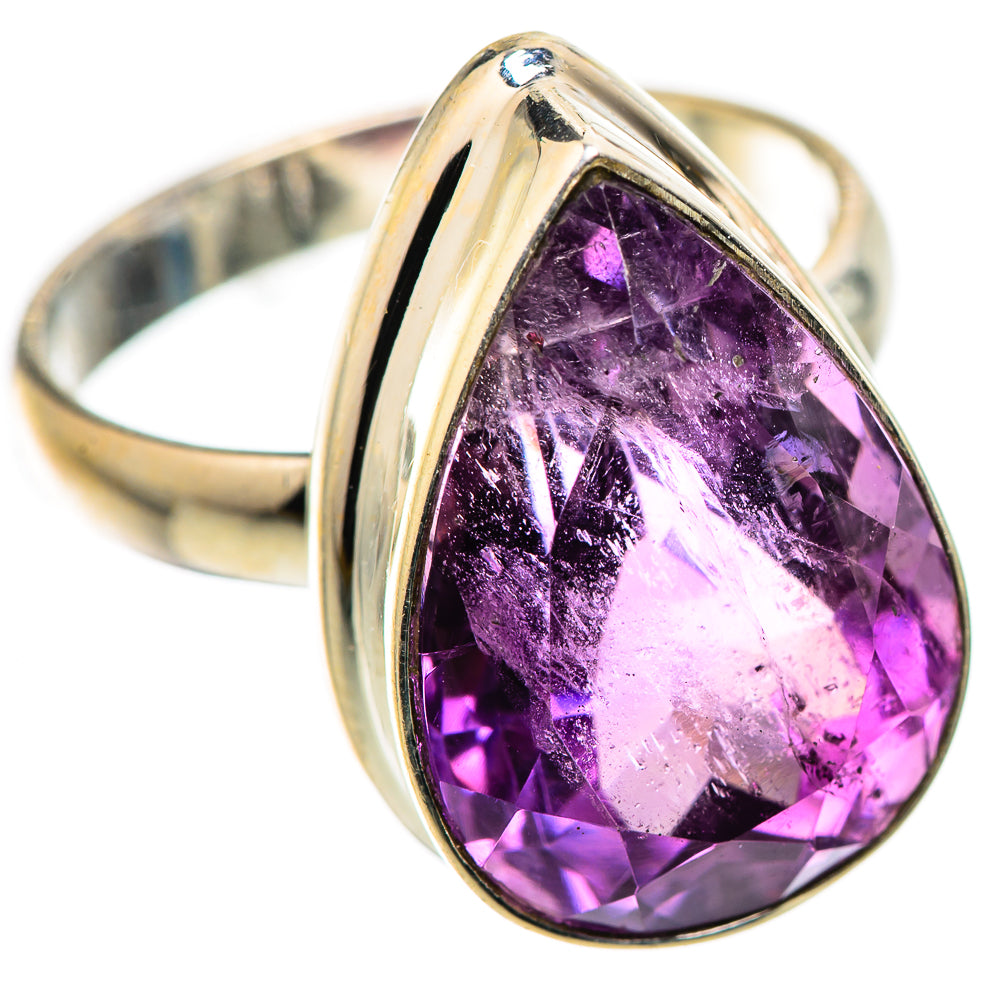 Faceted Amethyst Ring Size 8 (925 Sterling Silver) RING136056