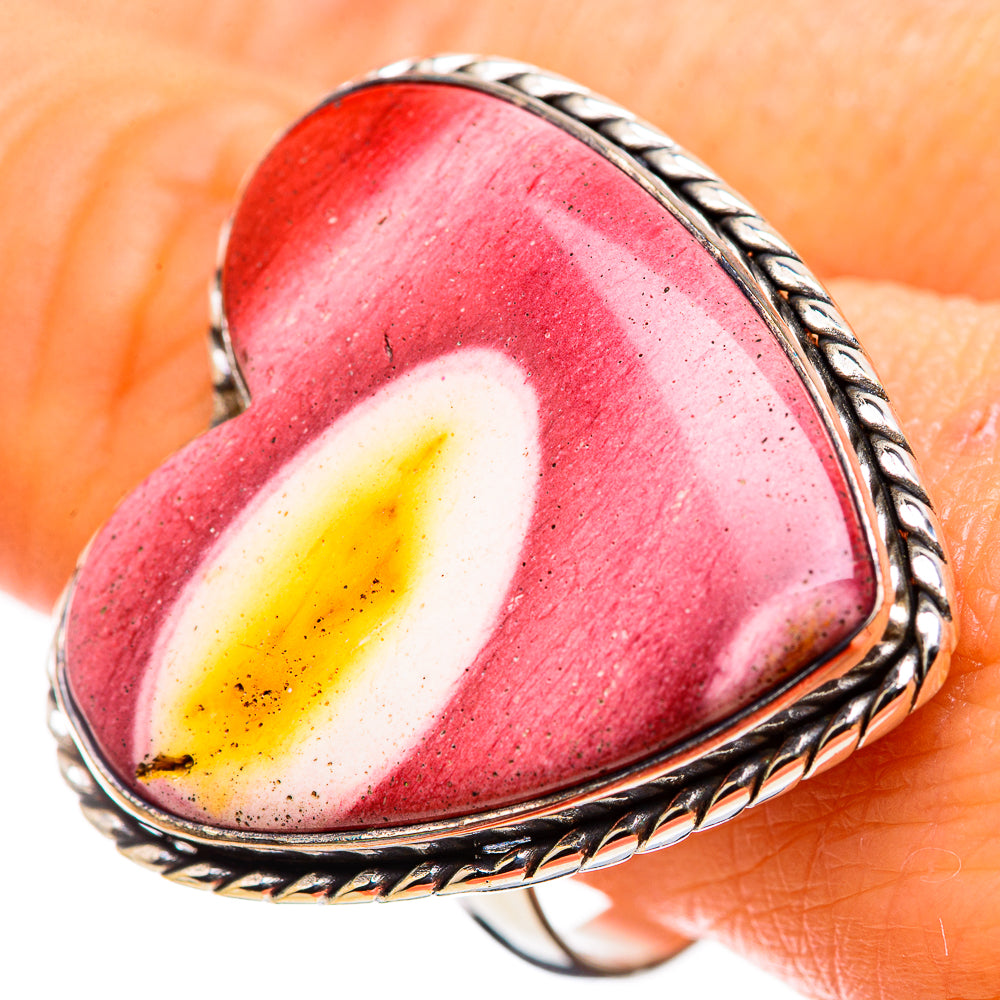Large Mookaite Ring Size 10.75 (925 Sterling Silver) RING135700