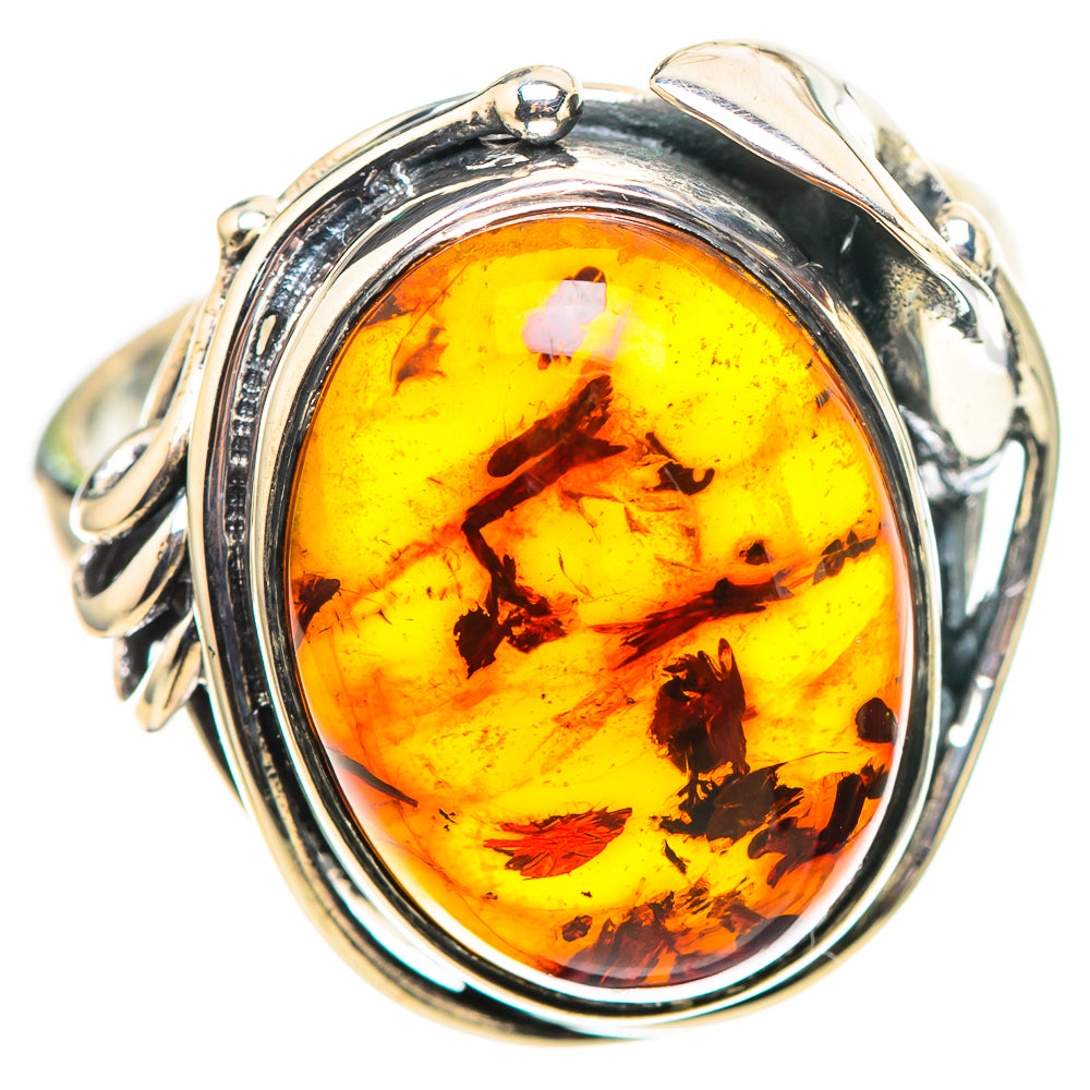 Baltic Amber Ring Size 8 (925 Sterling Silver) RING136839