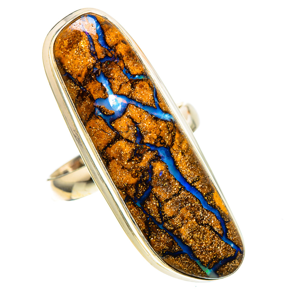 Large Boulder Opal 925 Sterling Silver Ring Size 9 (925 Sterling Silver) RING137792