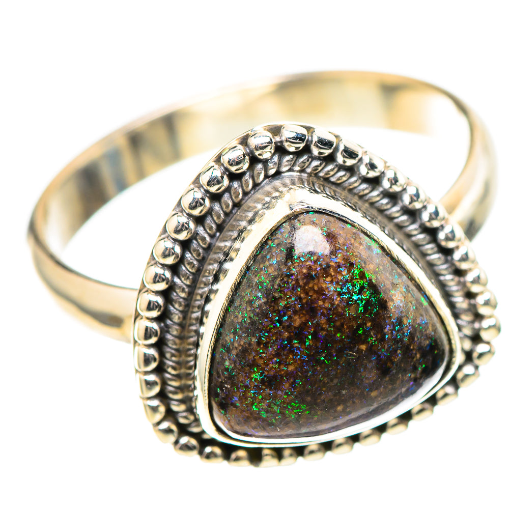 Andamooka Opal Ring Size 9 (925 Sterling Silver) RING136584