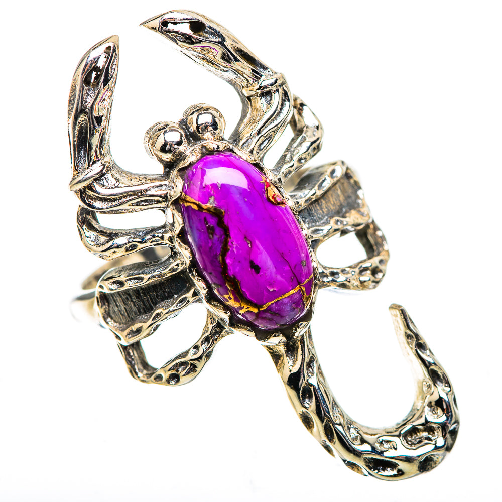 Purple Copper Composite Turquoise Ring Size 7.5 (925 Sterling Silver) RING135856