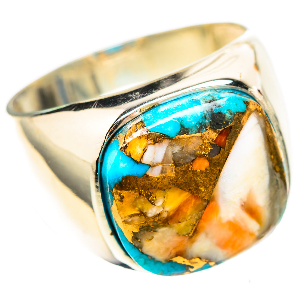 Spiny Oyster Turquoise 925 Sterling Silver Ring Size 8.5 (925 Sterling Silver) RING137293