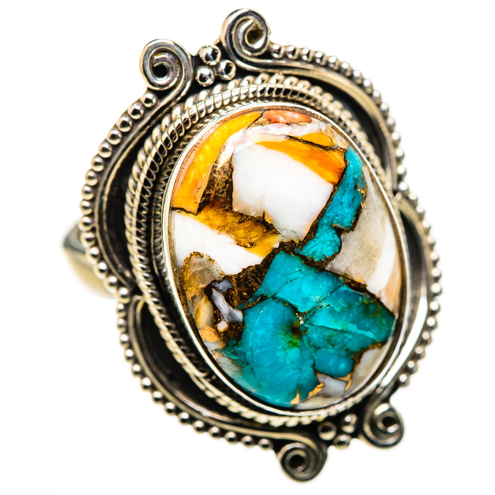 Spiny Oyster Turquoise Ring Size 9 (925 Sterling Silver) RING134802