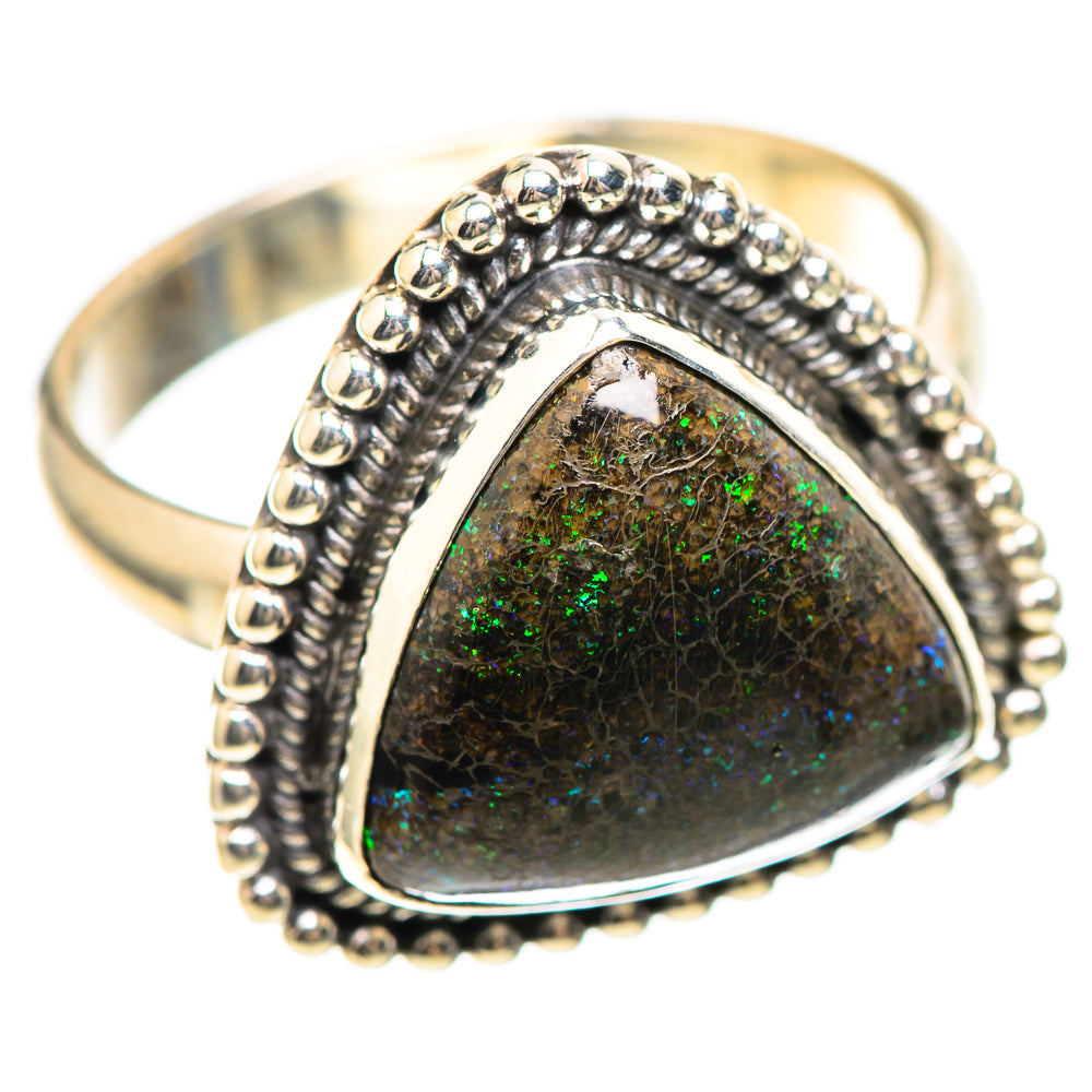 Andamooka Opal 925 Sterling Silver Ring Size 6.25 Ana Co R136261