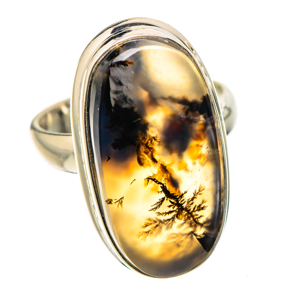 Scenic Dendritic Agate Ring Size 6.25 (925 Sterling Silver) RING135481