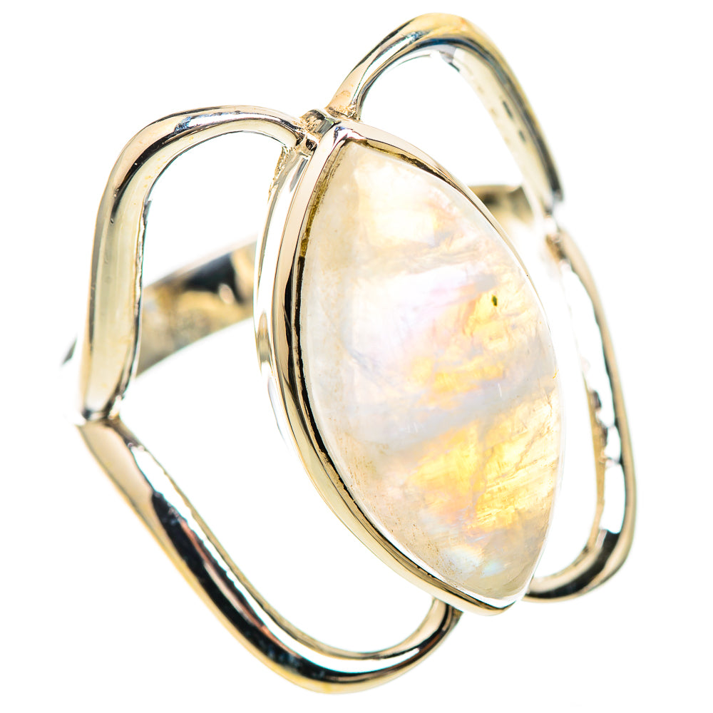 Rainbow Moonstone Ring Size 7.25 (925 Sterling Silver) RING136427