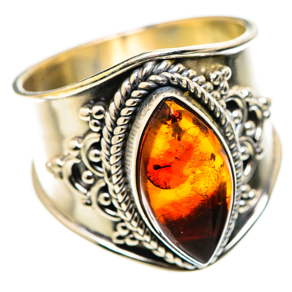 Baltic Amber Ring Size 7.25 (925 Sterling Silver) RING134814
