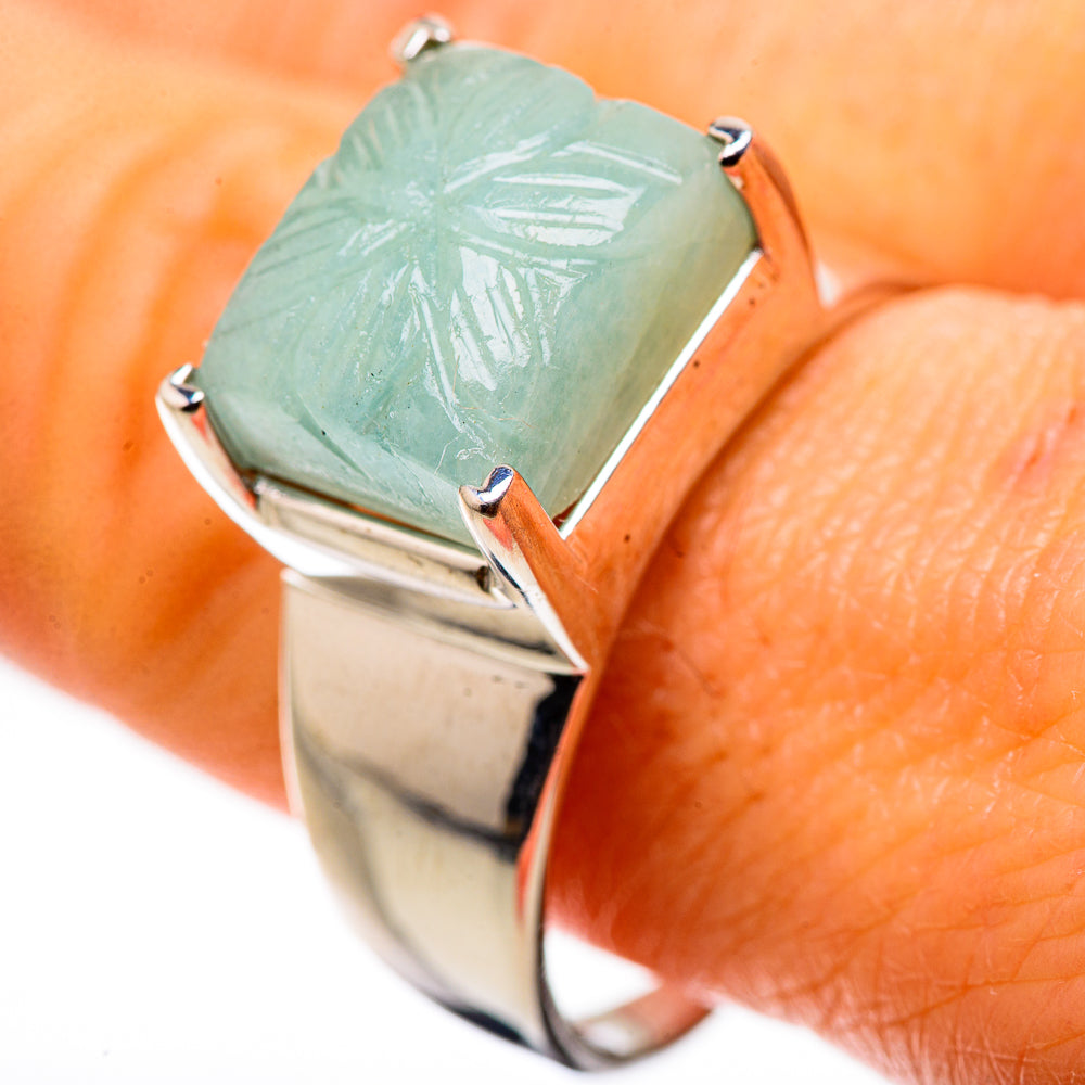 Natural Aquamarine Ring Size 10.75 (925 Sterling Silver) RING135629