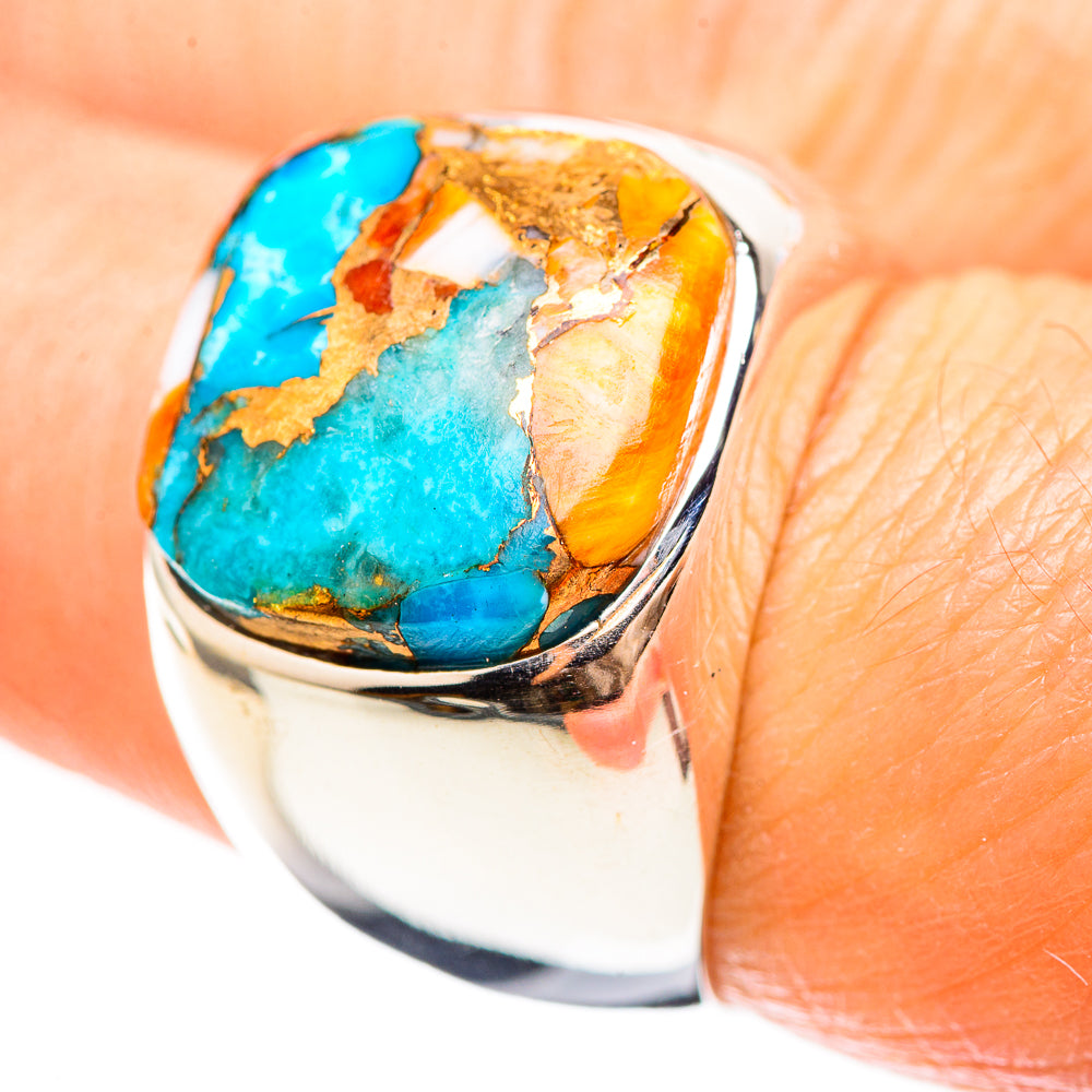 Spiny Oyster Turquoise Ring Size 7.25 (925 Sterling Silver) RING136263