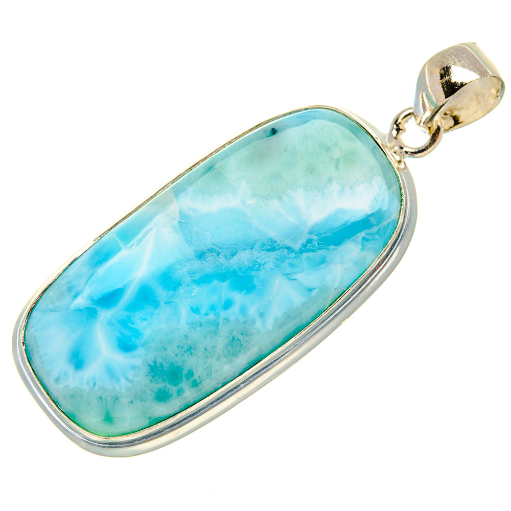 Larimar Pendant 1 7/8" (925 Sterling Silver) PD37555
