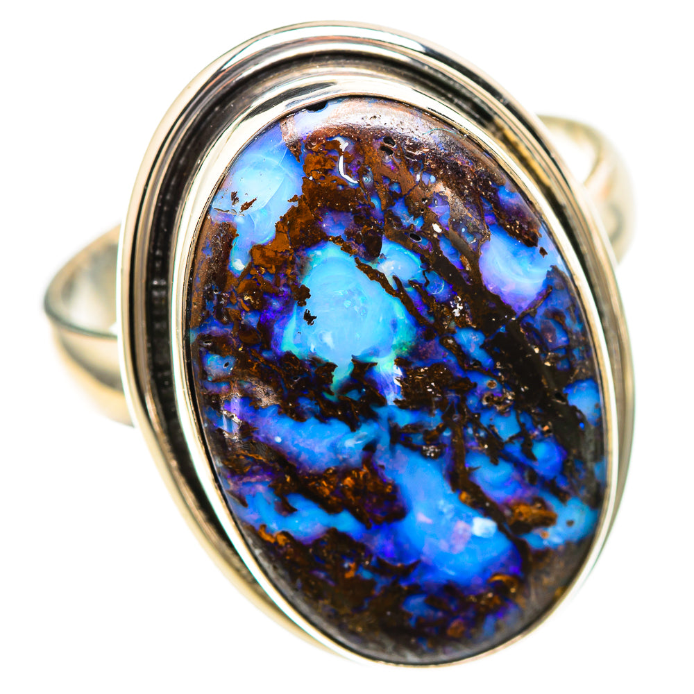 Boulder Opal Ring Size 8.75 (925 Sterling Silver) RING136482