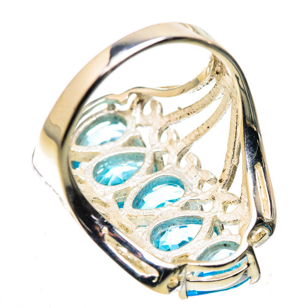 Blue Topaz Ring Size 7.25 (925 Sterling Silver) RING136041