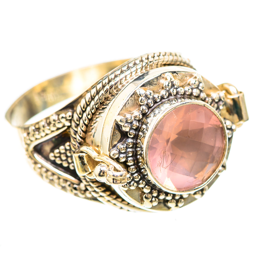 Poison Rose Quartz 925 Sterling Silver Ring Size 11 (925 Sterling Silver) RING137316