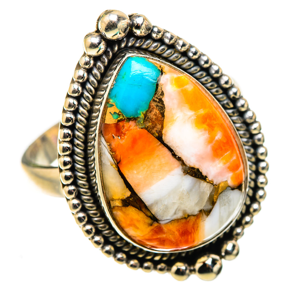 Spiny Oyster Turquoise Ring Size 9 (925 Sterling Silver) RING134924