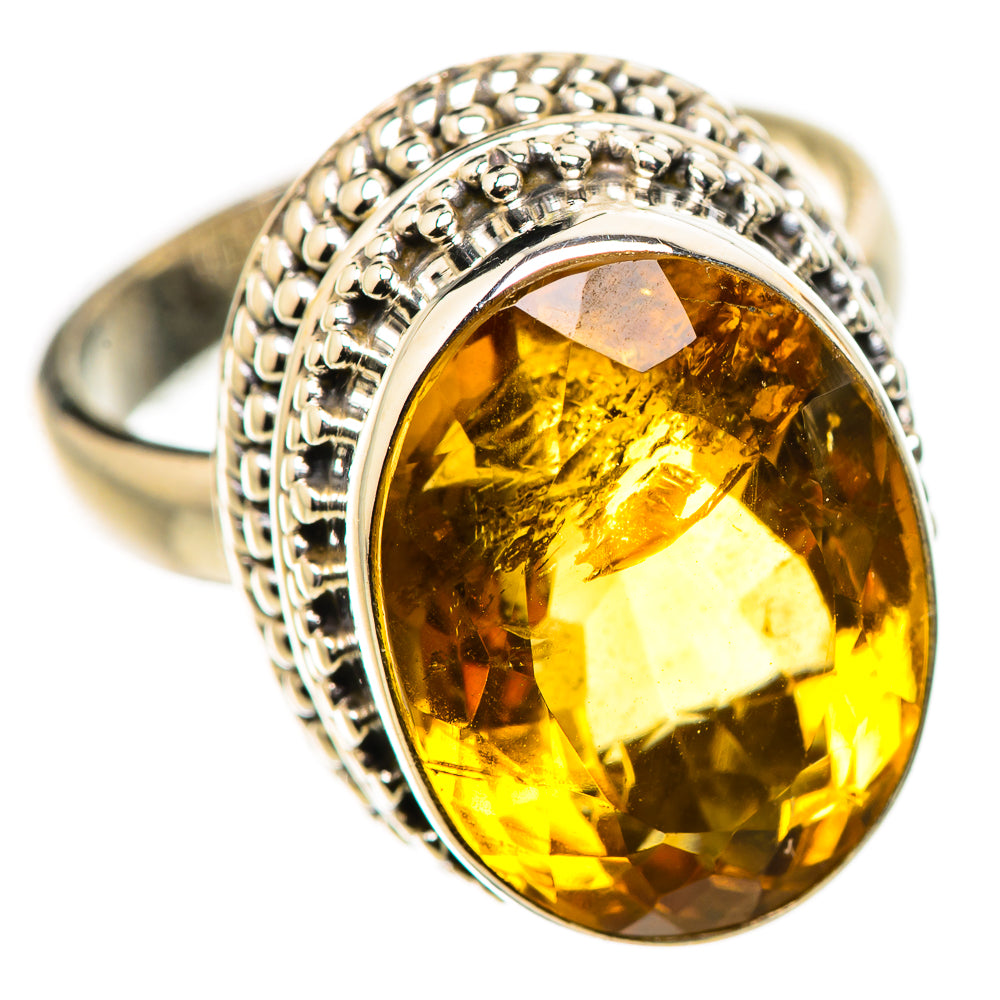 Mandarin Citrine Ring Size 6.5 (925 Sterling Silver) RING134812