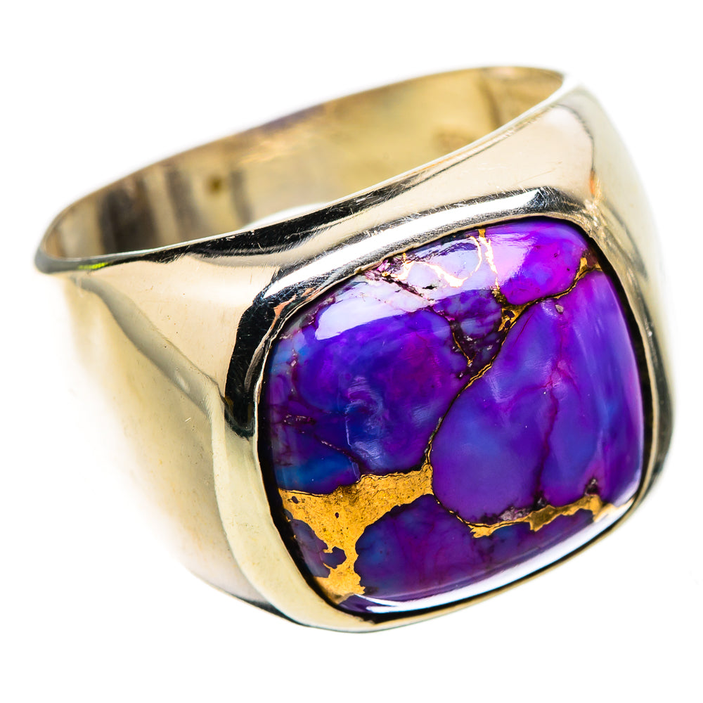 Purple Copper Composite Turquoise Ring Size 8 (925 Sterling Silver) RING135198