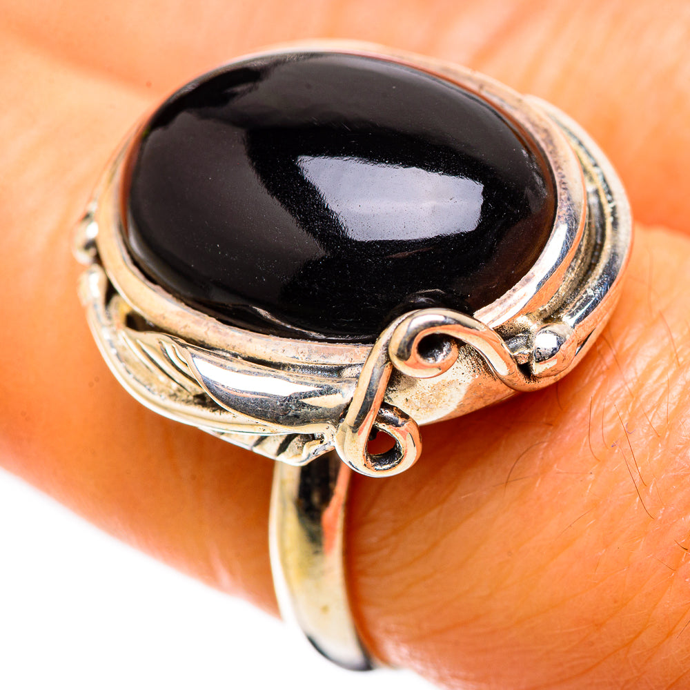 Black Onyx Ring Size 7.25 (925 Sterling Silver) RING135611