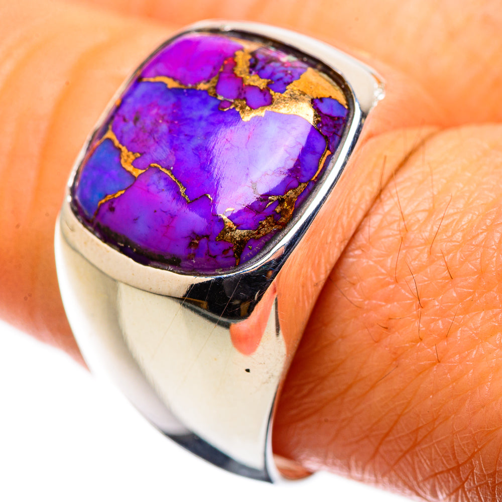 Purple Copper Composite Turquoise Ring Size 9 (925 Sterling Silver) RING135673