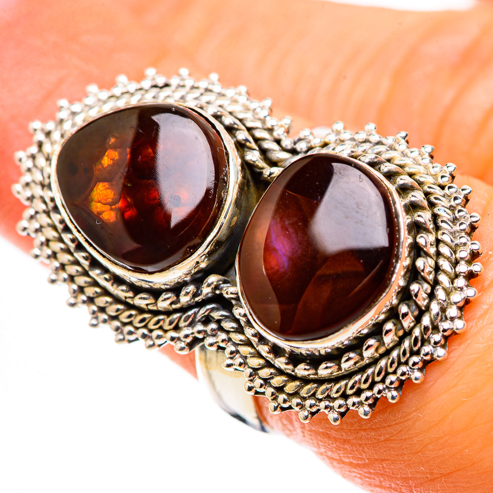 Large Mexican Fire Agate Ring Size 6.25 (925 Sterling Silver) RING136086