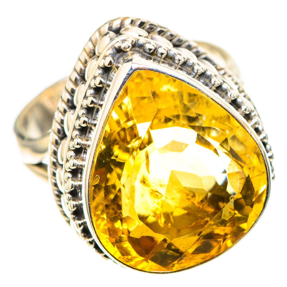 Faceted Citrine Ring Size 6.25 (925 Sterling Silver) RING136808