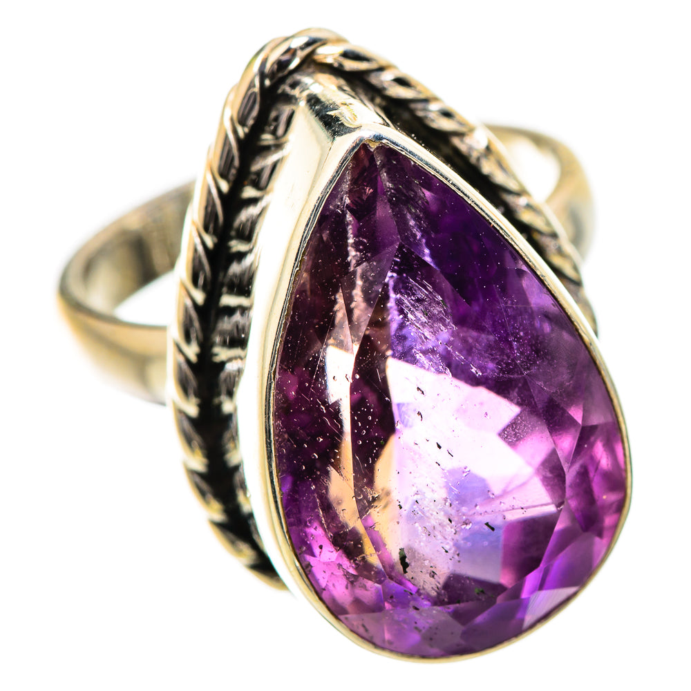 Faceted Amethyst Ring Size 7.5 (925 Sterling Silver) RING135223
