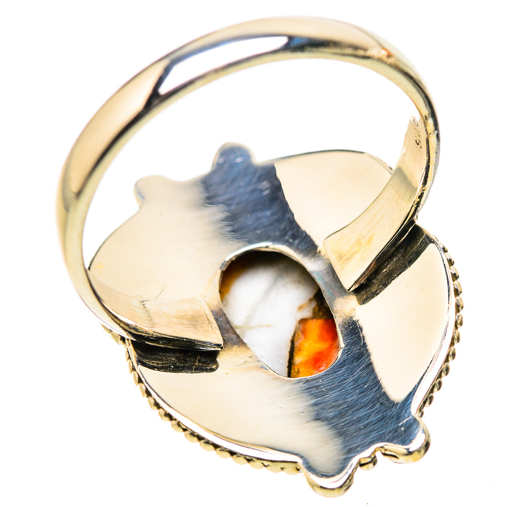 Anasilvercos Spiny Oyster Turquoise Ring Size 10.75 (925 Sterling Silver)