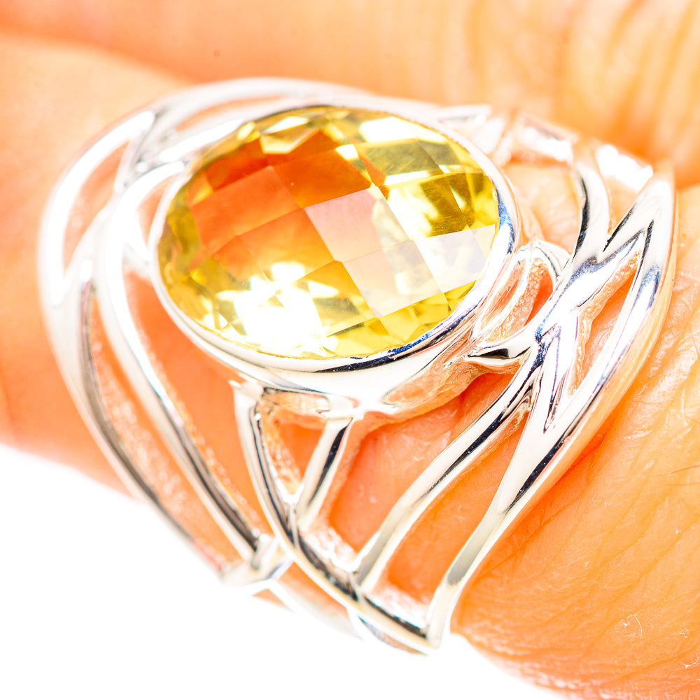 Faceted Citrine Ring Size 5.5 (925 Sterling Silver) RING137029