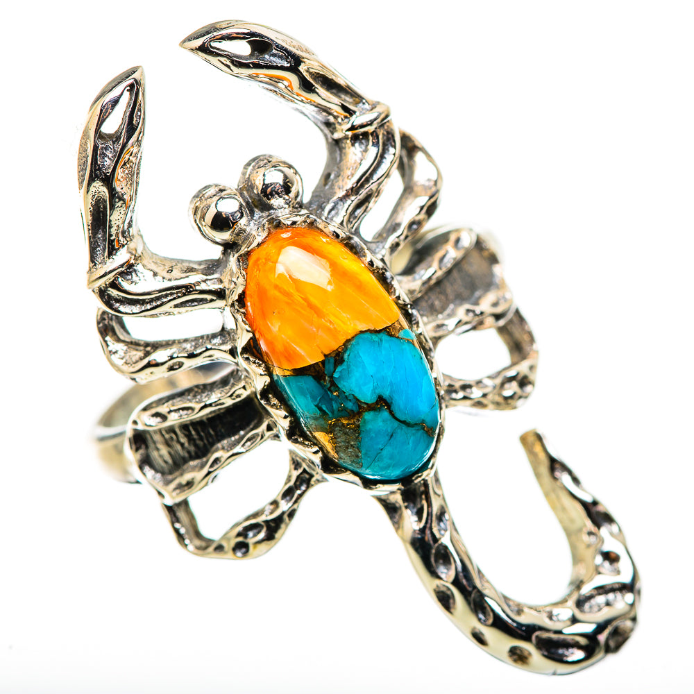 Spiny Oyster Turquoise Ring Size 8 (925 Sterling Silver) RING134840