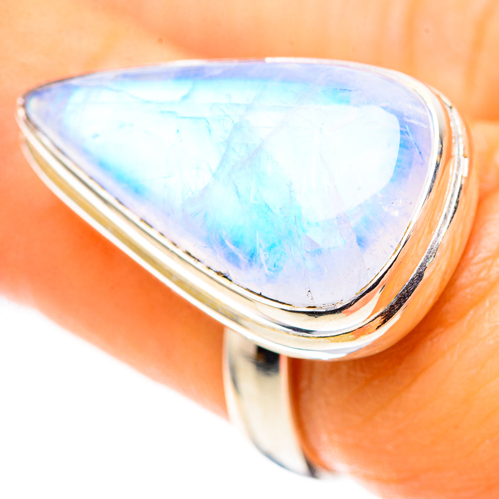 Rainbow Moonstone Ring Size 6.75 (925 Sterling Silver) RING136886