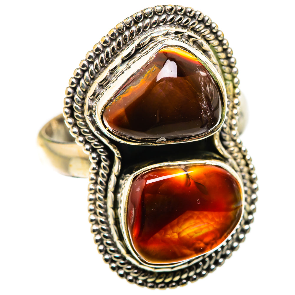 Mexican Fire Agate Ring Size 8 (925 Sterling Silver) RING135600