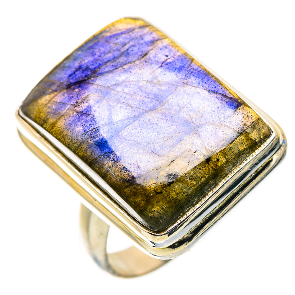 Anasilvercos Labradorite Ring Size 7.5 (925 Sterling Silver)