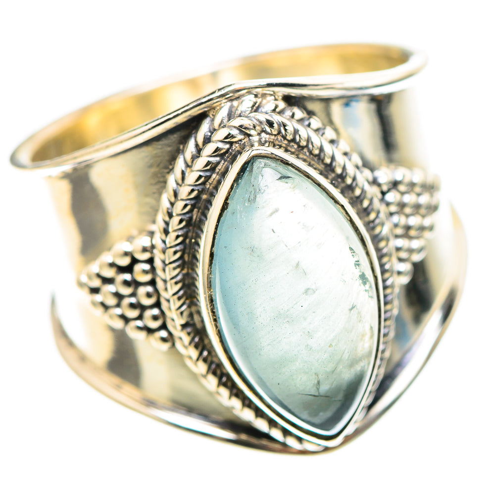 Natural Aquamarine Ring Size 7 (925 Sterling Silver) RING136662