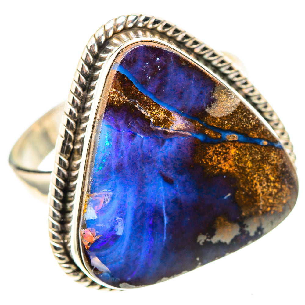 Large Boulder Opal 925 Sterling Silver Ring Size 9 (925 Sterling Silver) RING137540