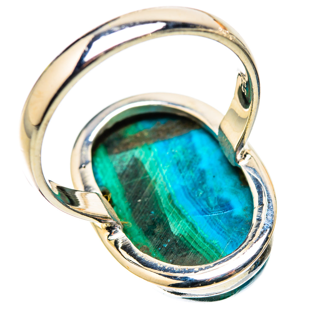Malachite In Chrysocolla Ring Size 10 (925 Sterling Silver) RING135615