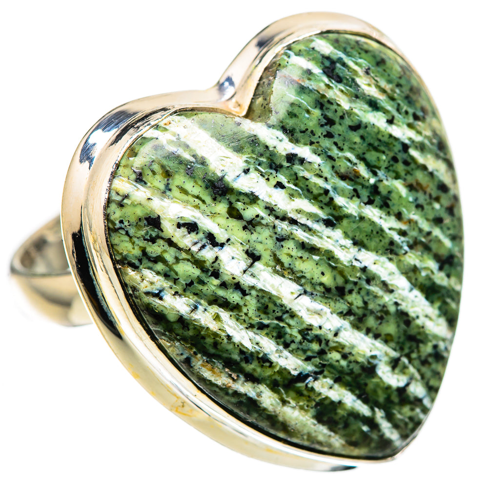 Large Swiss Green Opal Ring Size 10 (925 Sterling Silver) RING136177