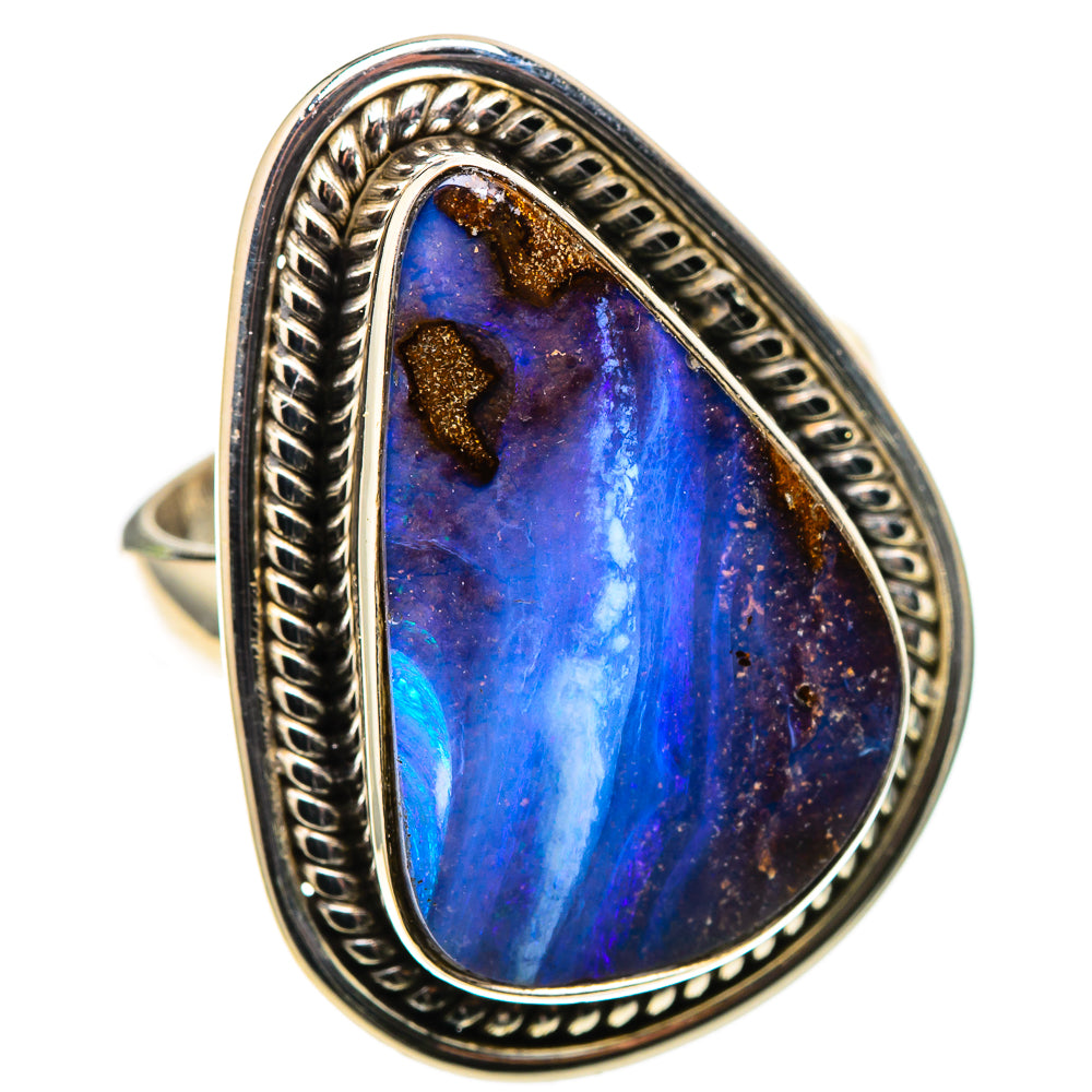 Boulder Opal 925 Sterling Silver Ring Size 6.5 (925 Sterling Silver) RING137613