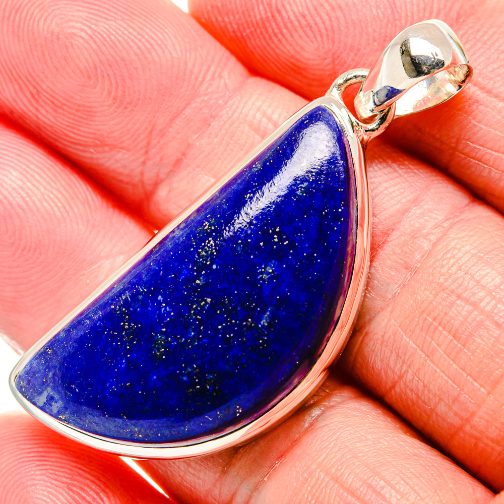 Lapis Lazuli Pendant 2" (925 Sterling Silver) PD36368