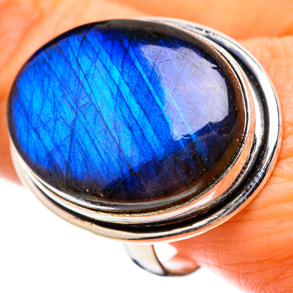 Large Labradorite Ring Size 11 (925 Sterling Silver) RING135579