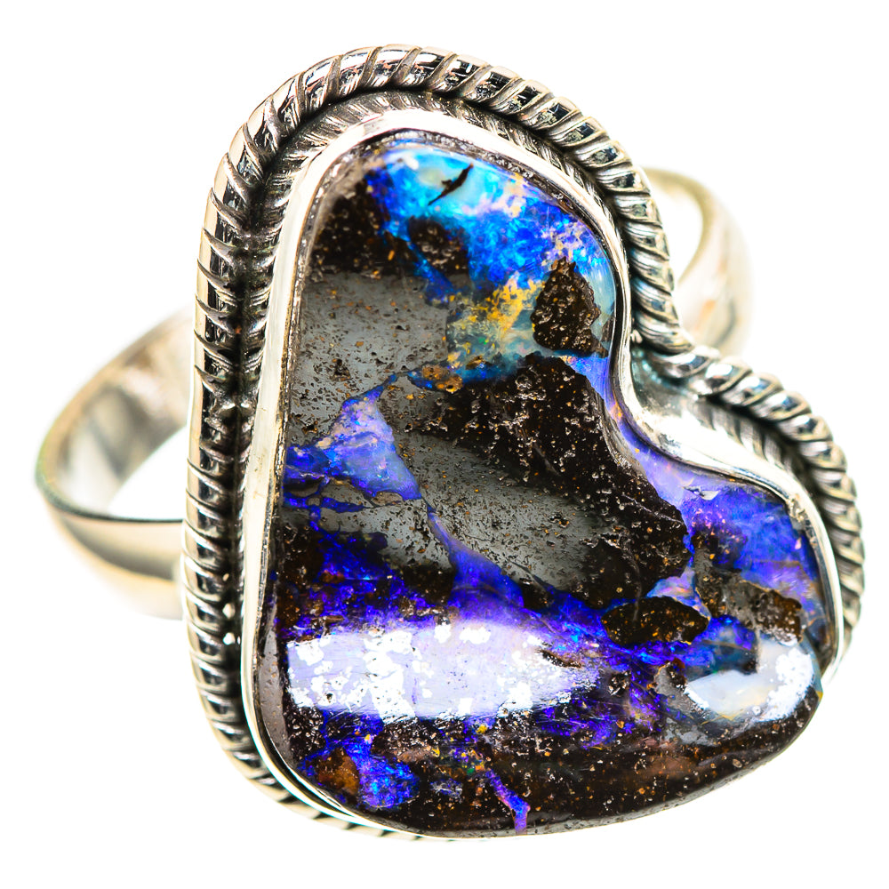 Australian Boulder Opal Ring Size 9.25 (925 Sterling Silver) RING136793