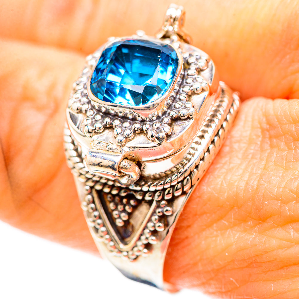 Poison Blue Topaz Ring Size 10 (925 Sterling Silver) RING137088