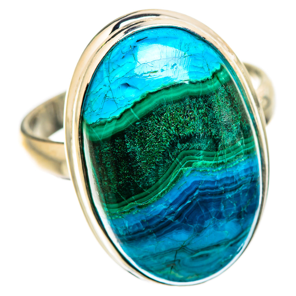 Malachite In Chrysocolla Ring Size 11 (925 Sterling Silver) RING135491