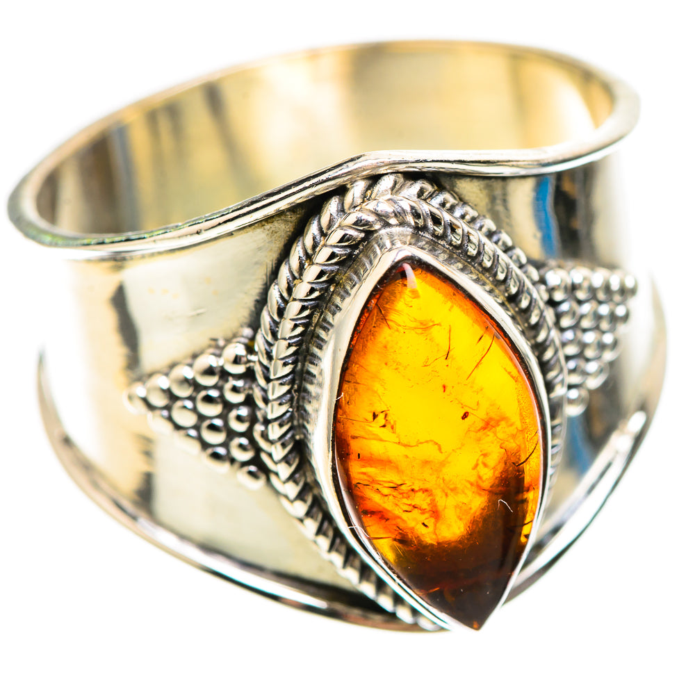 Baltic Amber Ring Size 10 (925 Sterling Silver) RING136212