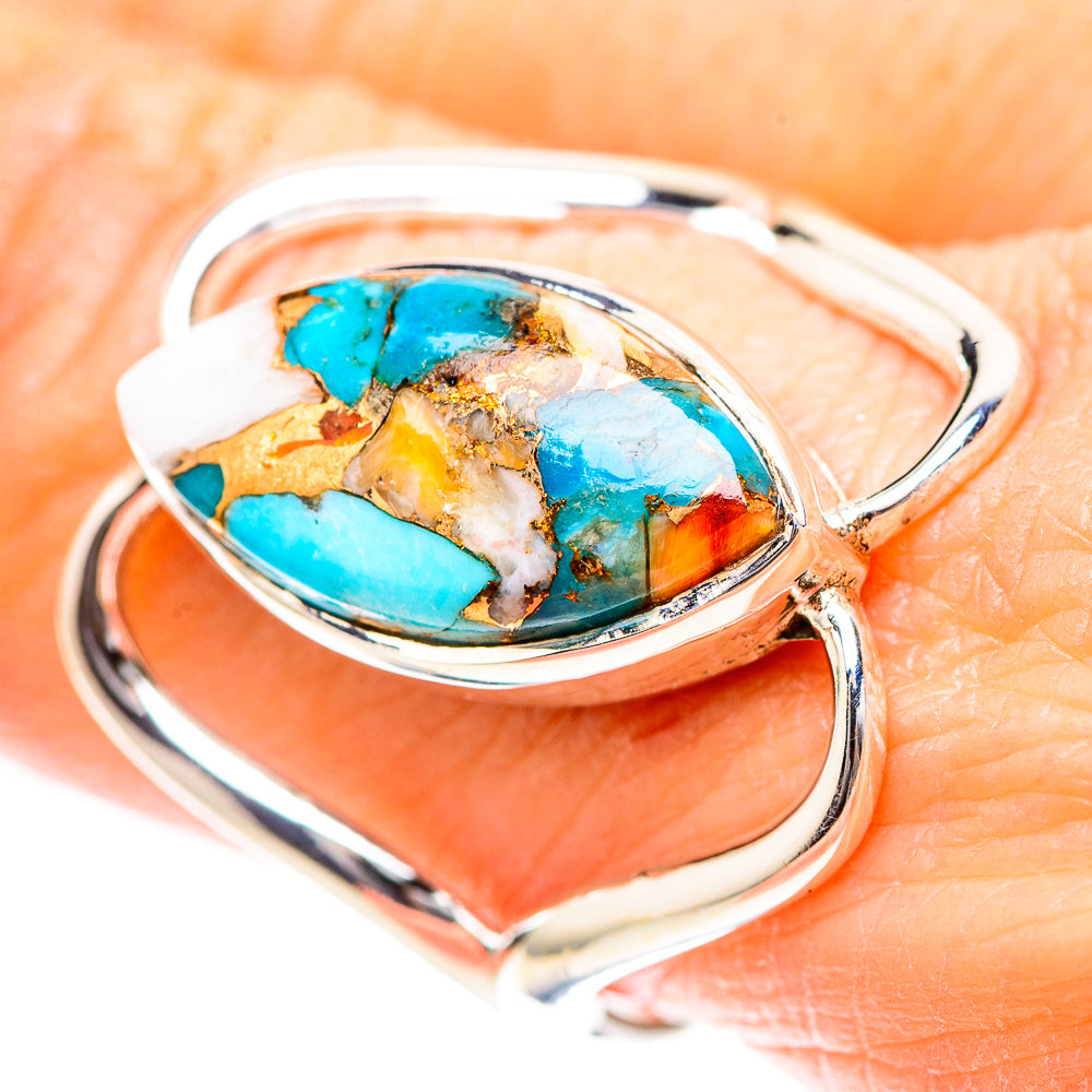 Spiny Oyster Turquoise 925 Sterling Silver Ring Size 9.5 (925 Sterling Silver) RING137300