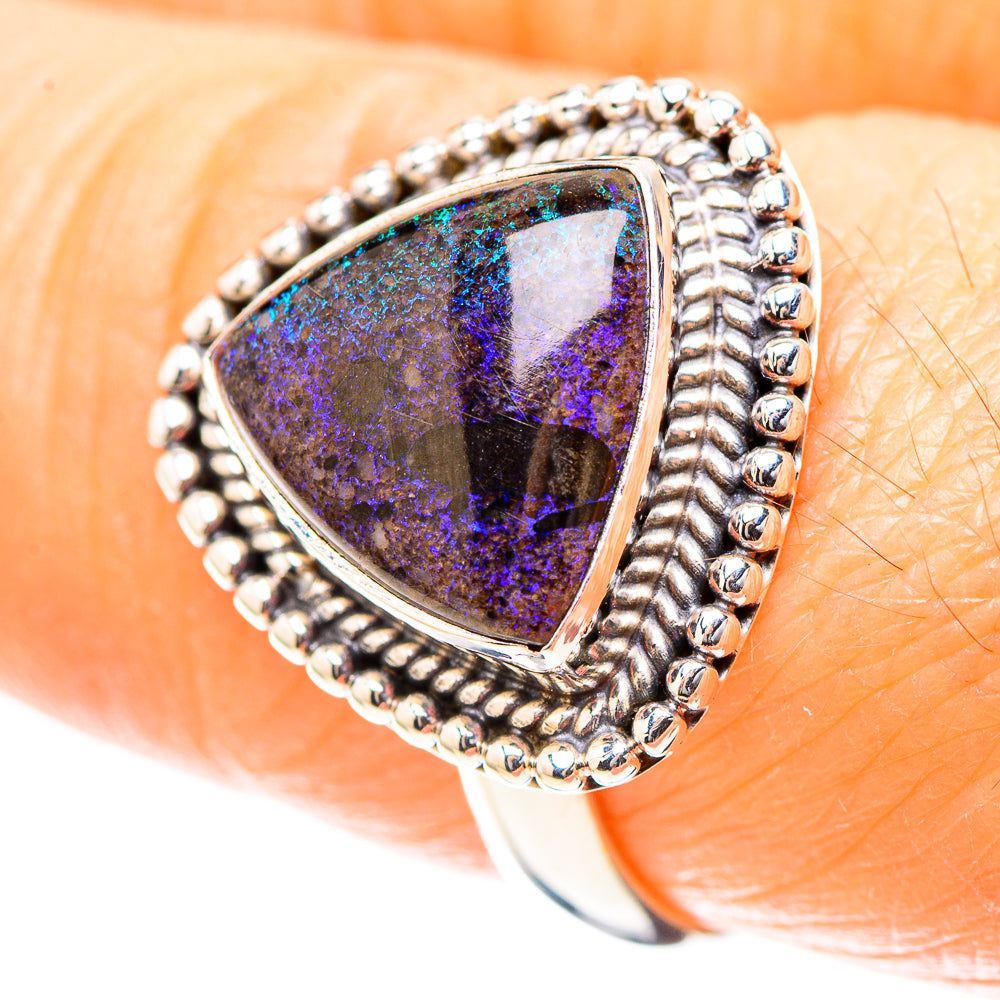 Andamooka Opal Ring Size 8 (925 Sterling Silver) RING136632