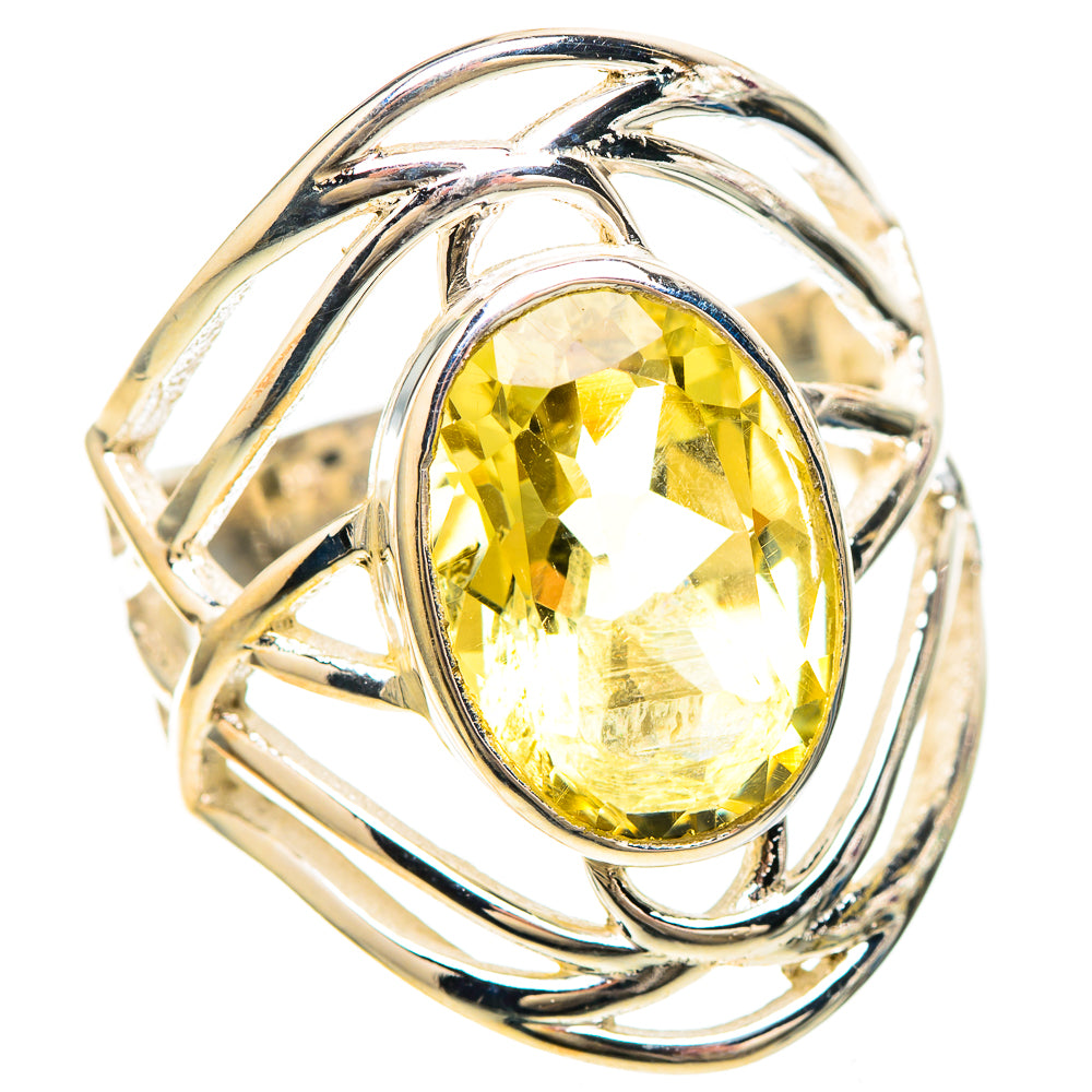 Faceted Citrine 925 Sterling Silver Ring Size 7 (925 Sterling Silver) RING137202