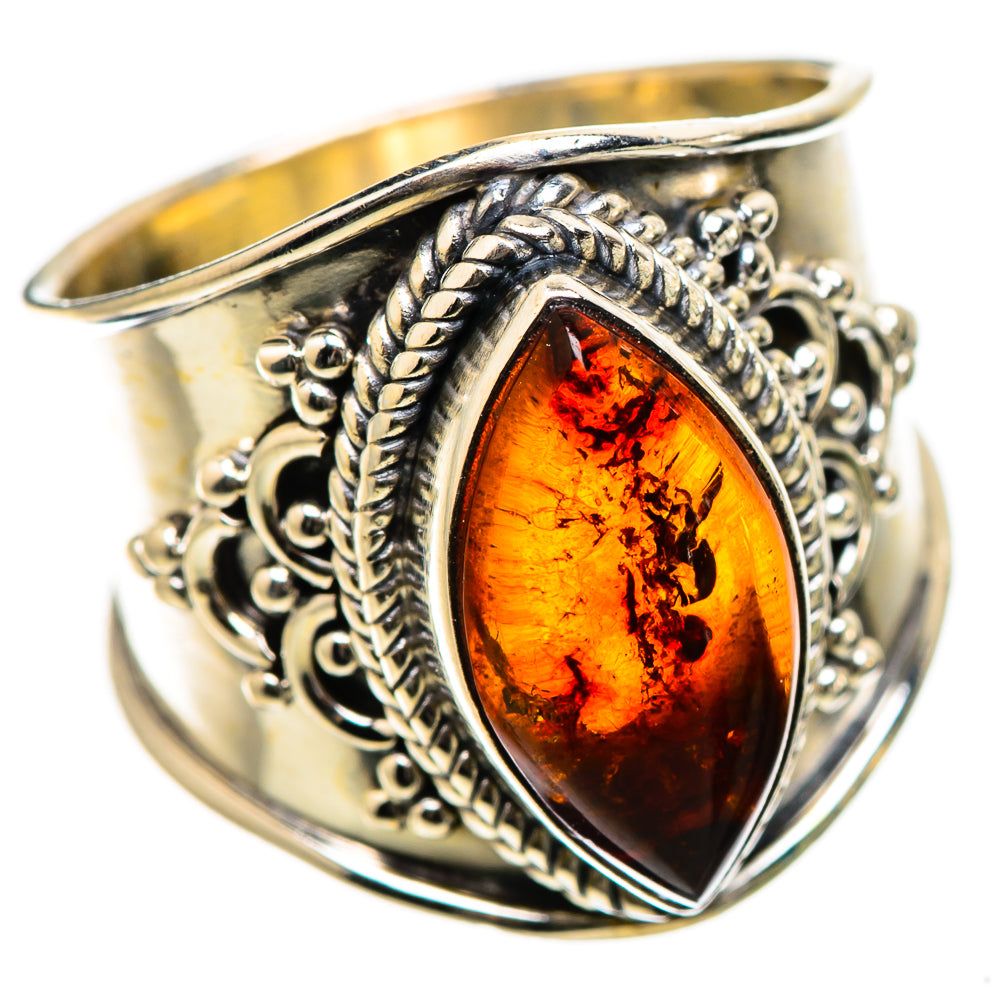 Baltic Amber Ring Size 6.25 (925 Sterling Silver) RING135432