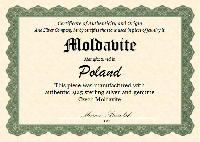 Czech Moldavite Pendants handcrafted by Anasilvercos - PD754890